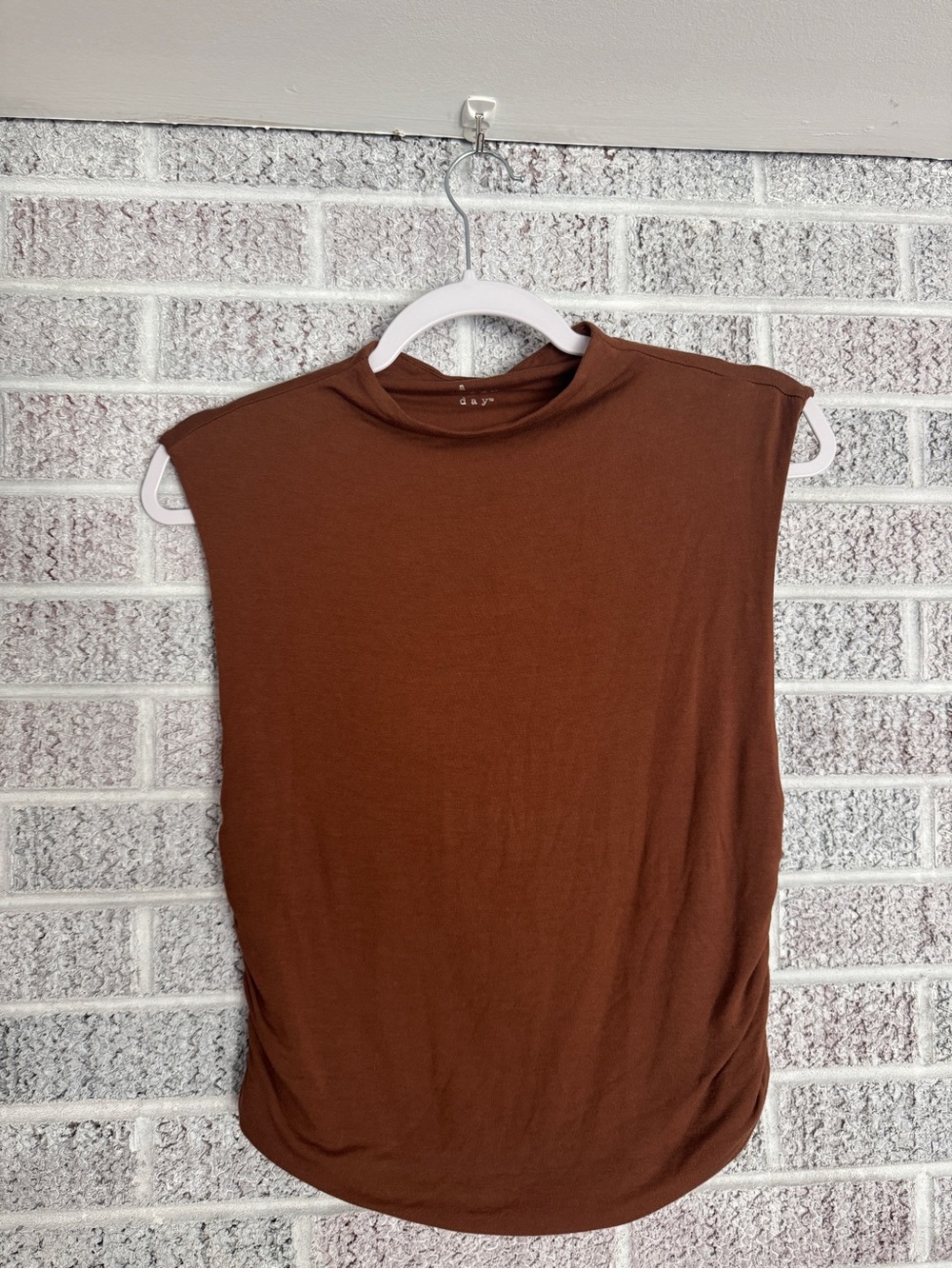 a new day Sleeveless Mock Neck Tank Top - Brown